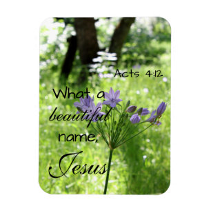 Purple Wildflower Bible Verse Magnet
