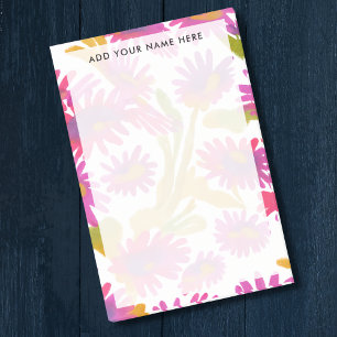 Purple Wildflower Blossom Office Post-it Notes