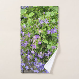 Purple Wildflower Botanical Bath Towel