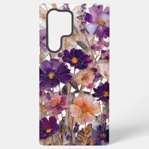 Purple Wildflower Floral Samsung Galaxy Case