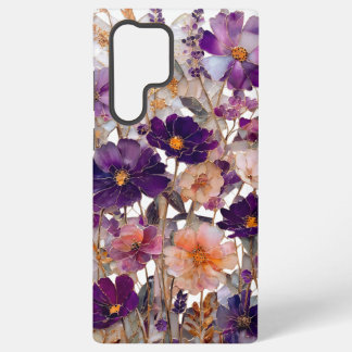 Purple Wildflower Floral Samsung Galaxy Case