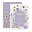 Purple Wildflower Garden Baby in Bloom Shower