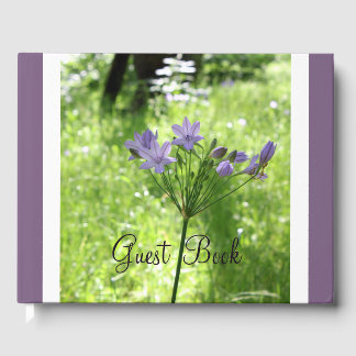 Purple Wildflower Guest Book