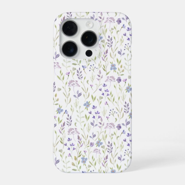Purple Wildflower iPhone Case (Back)