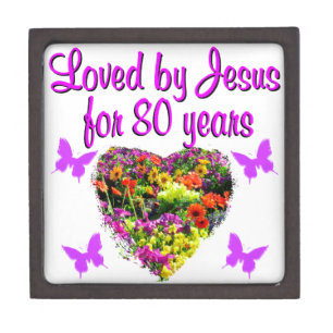 PURPLE WILDFLOWER LOVED BY JESUS FOR 80 YEARS GIFT BOX