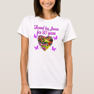 PURPLE WILDFLOWER LOVED BY JESUS FOR 80 YEARS T-Shirt