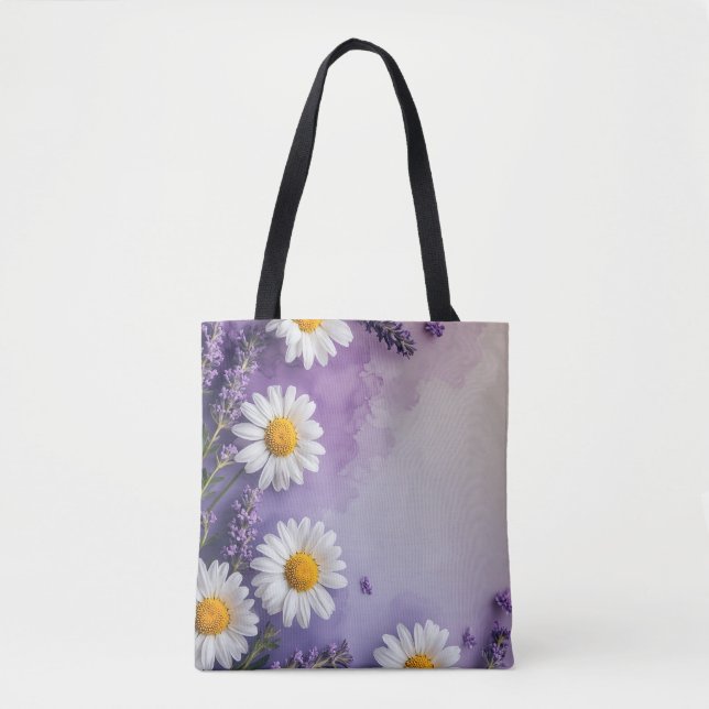 Purple Wildflower Meadow Tote (Front)