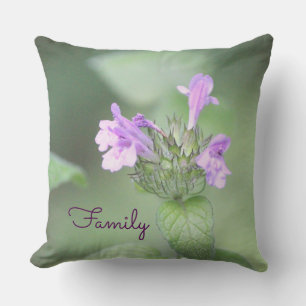 Purple Wildflower Pillow