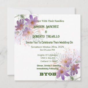 Purple Wildflowers Card