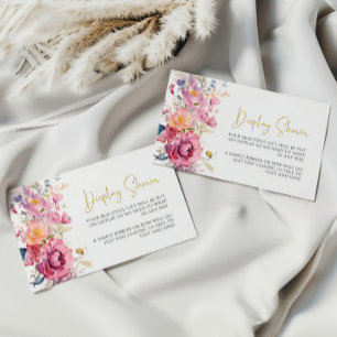 Purple Wildflowers Display Shower Card