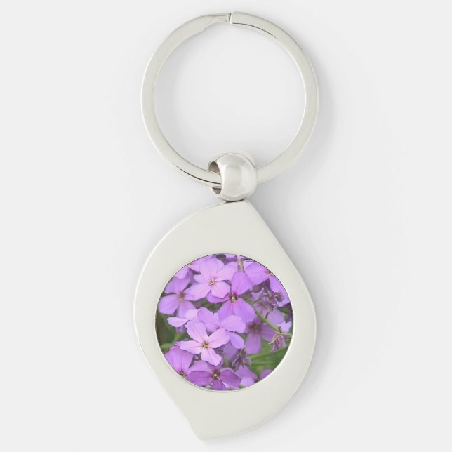 Purple Wildflowers Keychain (Front)