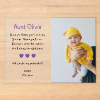 Purple Will You Be My Godmother Proposal Baptism