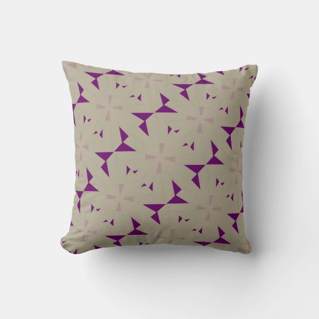 Purple Windmill Design Cushion (Front)