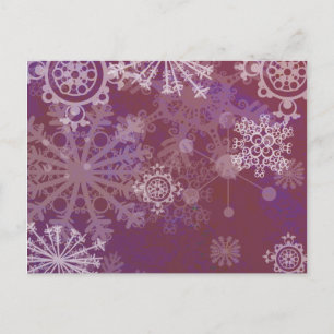 Purple Winter Postcard