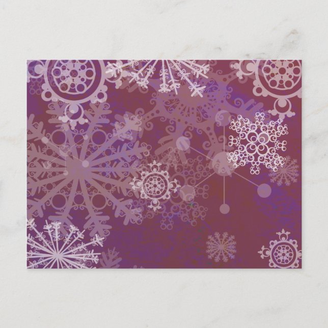 Purple Winter Postcard (Front)