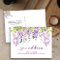 Purple Wisteria Floral My New Address Announcement