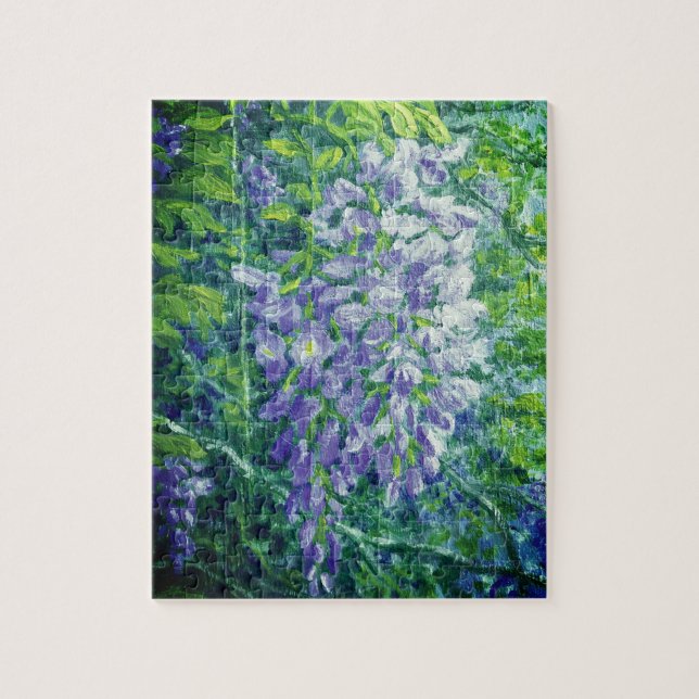 Purple Wisteria Puzzle 8" x 10" (Vertical)