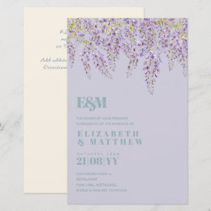 Purple Wisteria Sage Floral Garden Wedding