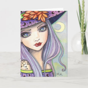 Purple Witch Fantasy Art Card