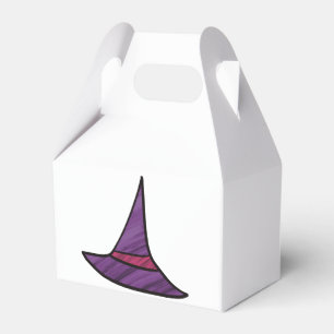 Purple Witch Hat Magic Halloween Party Favour Box