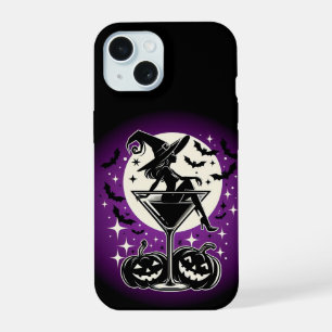 Purple Witch Martini iPhone 15 Case