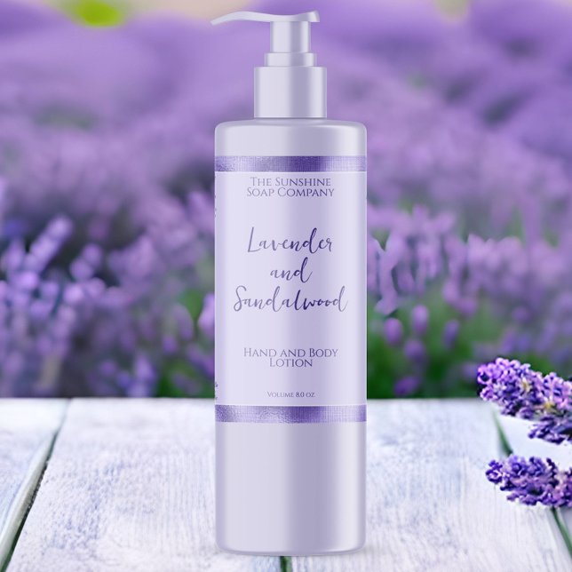 Purple with purple foil cosmetics bottle label (Creator Uploaded)