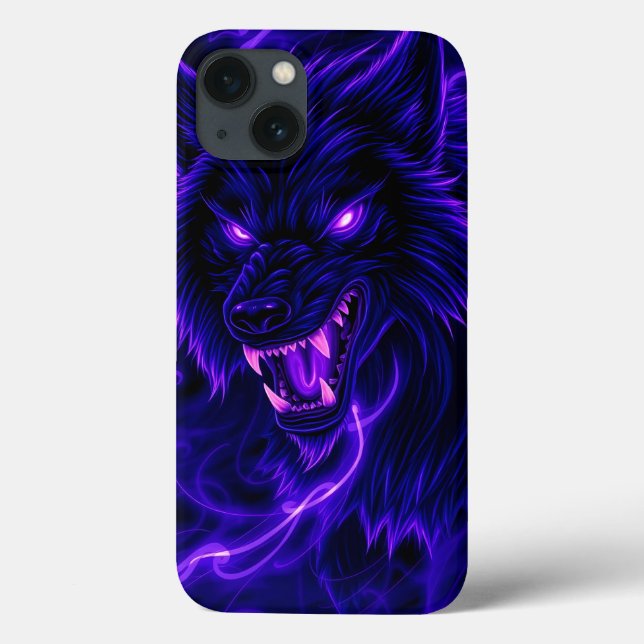 Purple Wolf  Case-Mate iPhone Case (Back)