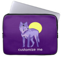 Purple Wolf Full Moon