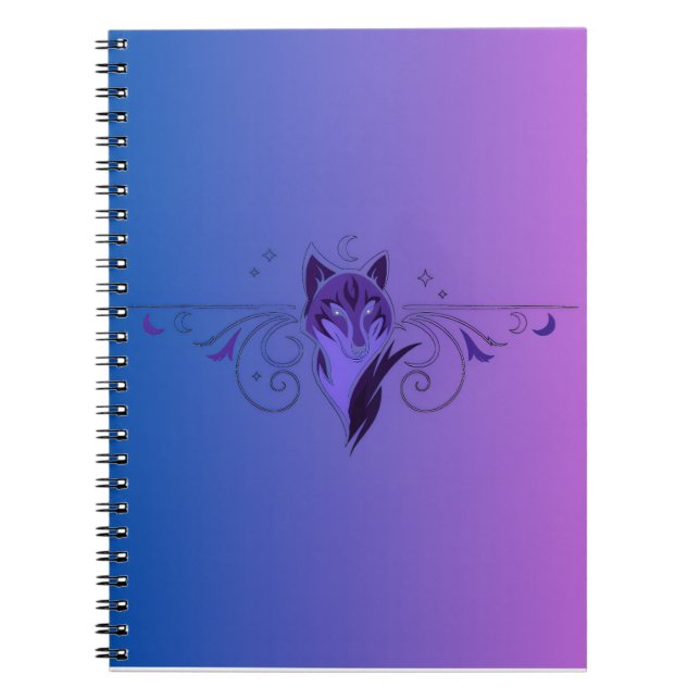 Purple wolf notebook (Front)