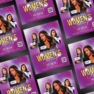 Purple Women’s Church Conference She Rises Flyer