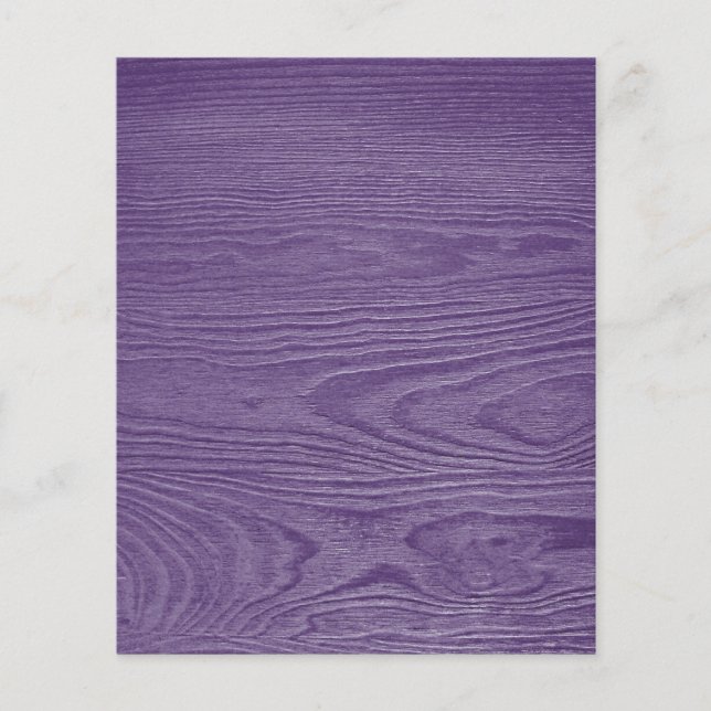 PURPLE WOOD GRAIN TEXTURE TEMPLATE BACKGROUNDS WAL FLYER (Front)