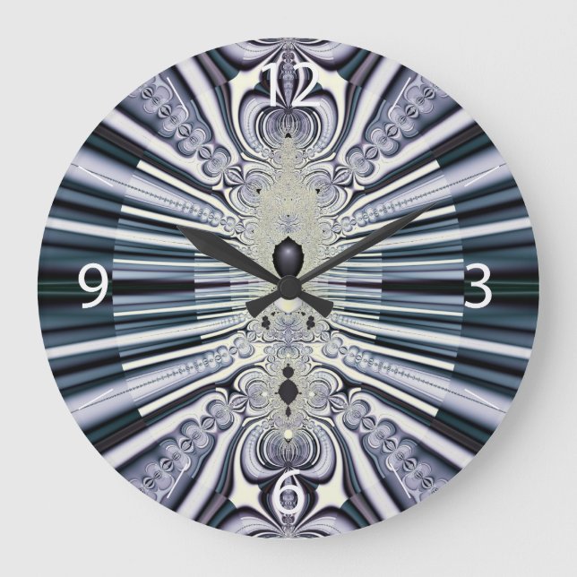 Purple World Large Clock (Front)