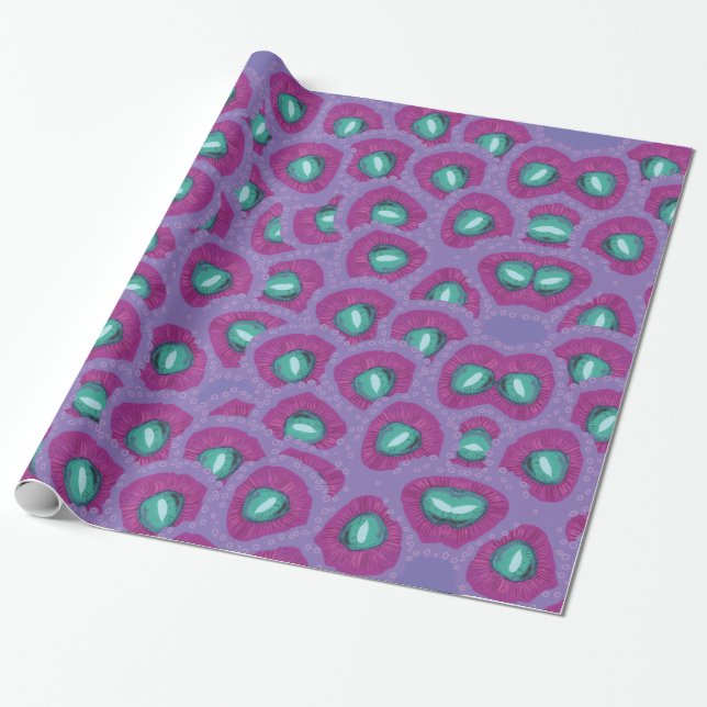Purple Wrapping Paper (Unrolled)