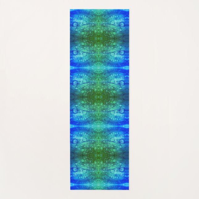 Purple X GL Ikat 6  Yoga Mat (Front)