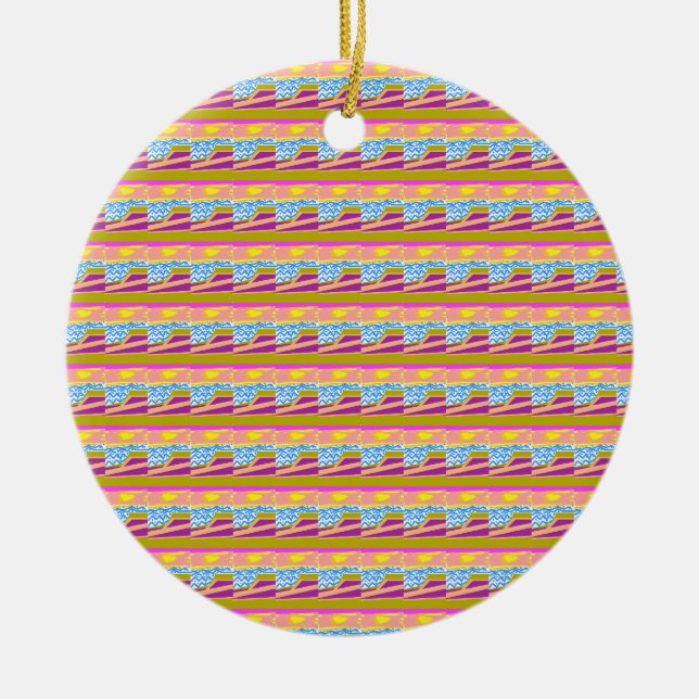 Purple Yacht Ornament (Front)