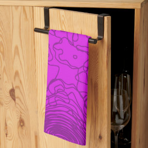 Purple Yarn Kitchen Towels