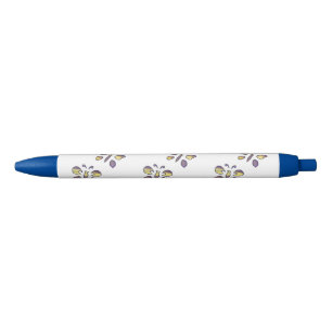 Purple Yellow Butterflies Custom Pens