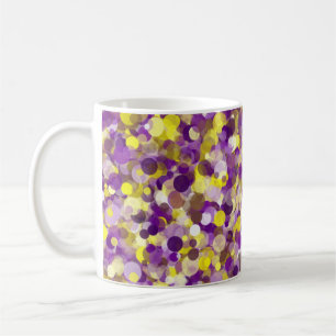 Purple Yellow Dot 11oz Mug