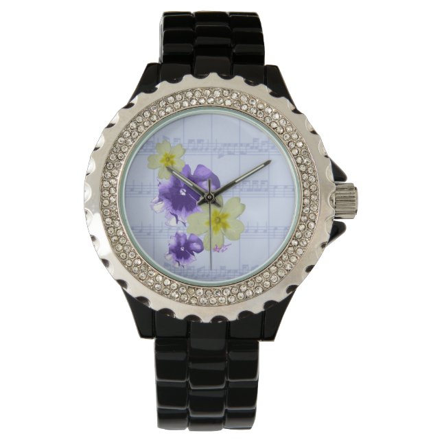 Purple & Yellow Flowers Sheet Music Black Watch (Front)