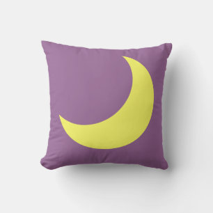 Purple & Yellow lunar moon pillow