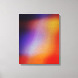 Purple Yellow Red & Orange Abstract Canvas Print