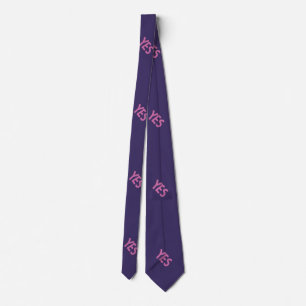 Purple Yes Tie