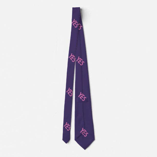 Purple Yes Tie (Back)