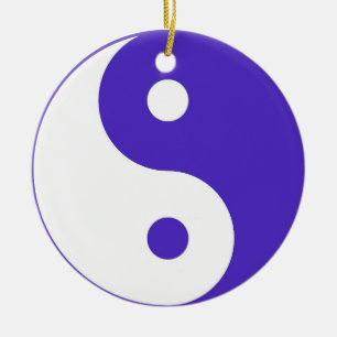 Purple Yin & Yang ornament