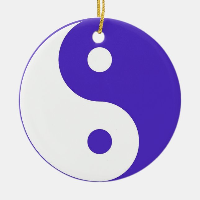 Purple Yin & Yang ornament (Front)