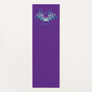 Purple yoga mat - Breathe, you got this
