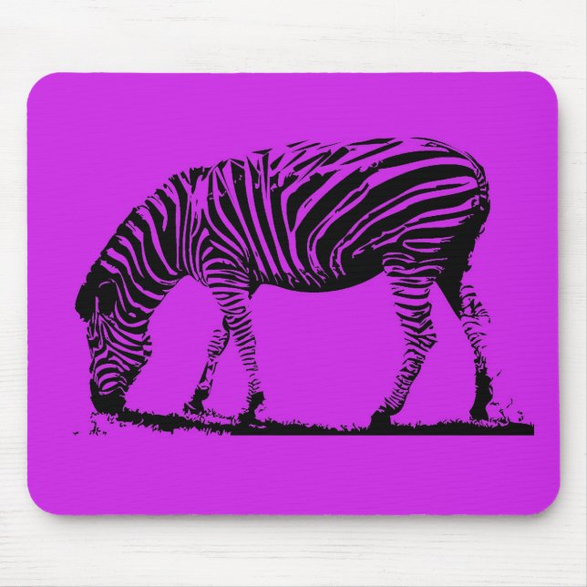 Purple Zebra Mouse Mat (Front)
