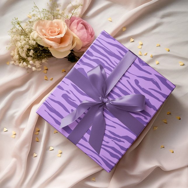 purple Zebra Pattern  Wrapping Paper (Creator Uploaded)