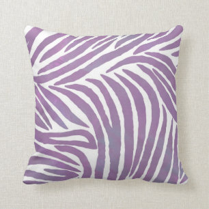 Purple Zebra Print Cushion