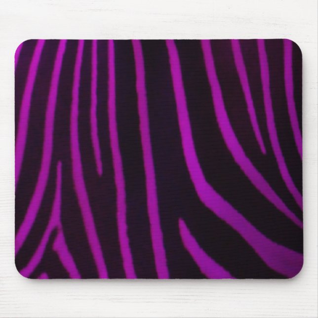 Purple Zebra Print Mouse Mat (Front)